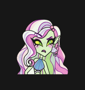 Mermaid Face Look Vector