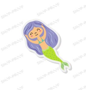Mermaid Vector With Grey Shades