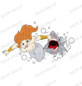 Mermaid With Fish Vector