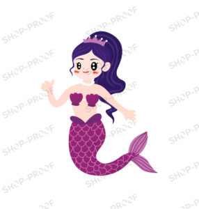 Purple Mermaid Vector