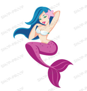 Sleeping Mermaid Vector