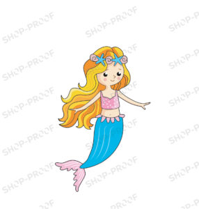 Stylish Cute Mermaid Vector