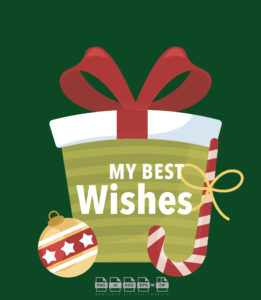 Best Wishes Christmas Vector