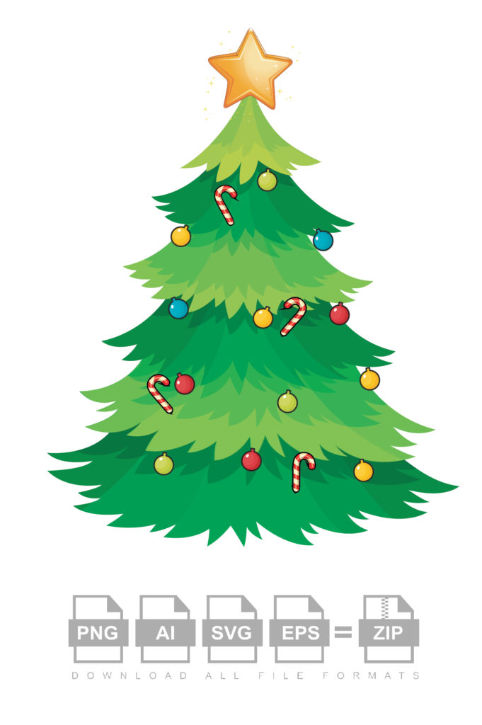 Christmas Tree Design Vector - Design Shop by AquaDigitizing