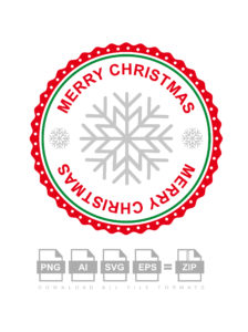Christmas X-Mas Badge Vectors