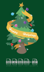 Happy Holidays Christmas Tree