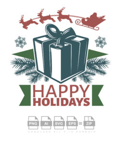 Happy Holidays Vector