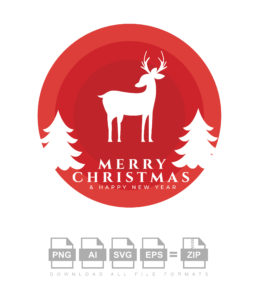 Happy New Year Christmas Vector