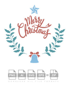 Merry Christmas Badge Vector