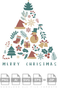 Merry Christmas Elements Design