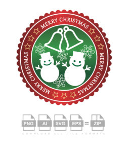 Merry Christmas Logo Vector