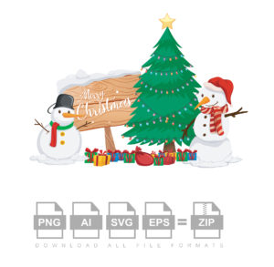 Merry Christmas Santa Clau Vector