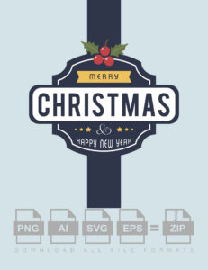 Merry Christmas Vector 2024