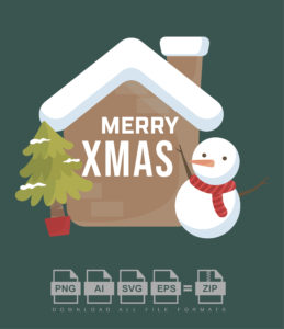 Merry Christmas X-MAS Collection Vector