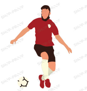 Red Shirt Soccer Man