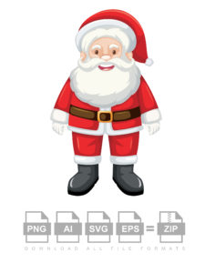 Santa Christmas Cartoon Vector
