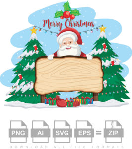 Stylish Merry Christmas Vector