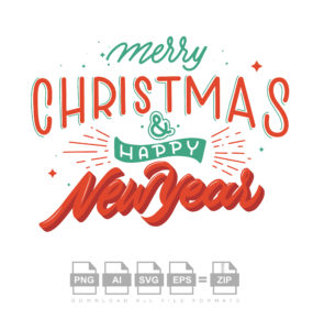 Sylish Merry Christmas New Year