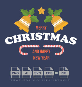 Vector Flat Christmas Badge Collection Design