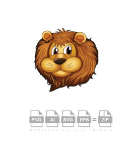 Animal Kingdom Lion Vector