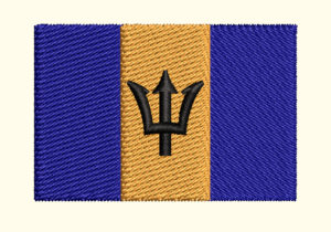 ATHELIC FITNESS EMBROIDERY DESIGN  BARBADOS FLAG EMBROIDERY DESIGN  FITNESS BARBADOS FLAG EMBROIDERY DESIGN  MACHINE EMBROIDERY FILE