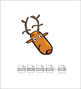 Cartoon Deer Royalty Vector