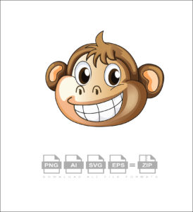 Cute Funky Monkey Vector