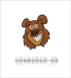 Funny Bear Vector