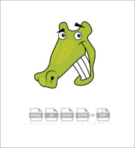 Funny Crocodile Vector