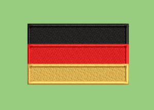 GERMAN FLAG RRC EMBROIDERY DESIGN  GERMANY FLAG EMBROIDERY DESIGN  EUROPE COUNTRY FLAG EMBROIDERY DESIGN  MACHINE EMBROIDERY FILE