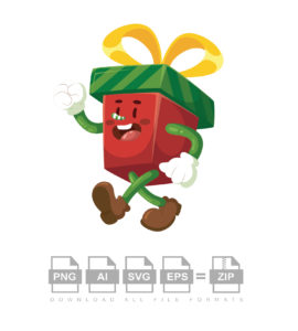 Gift Box Christmas Vector