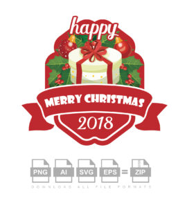 Happy New Year 2018 Vector