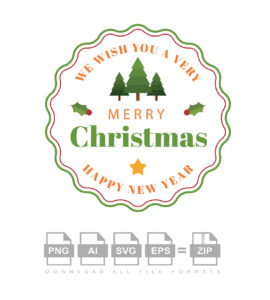 Happy  New Year Christmas Vector