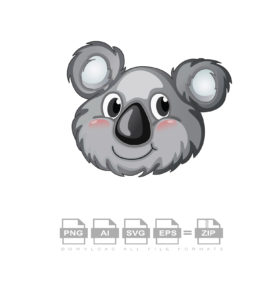 Koala Head Vector