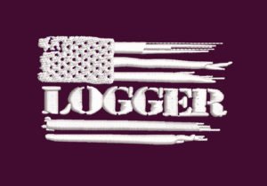 LOGGERS FLAG EMBROIDERY DESIGN  LOGGERS USA FLAG EMBROIDERY DESIGN  USA TEXTURED FLAG EMBROIDERY DESIGN  MACHINE EMBROIDERY FILE
