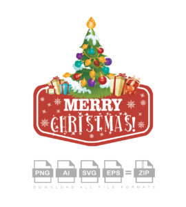 Merry Christmas Design Creative Vector