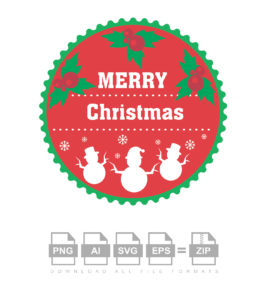 Merry Christmas Logo Vector