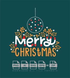 Merry Christmas Texture Vector