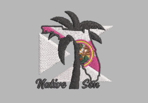 NATIVE SON FLAG EMBROIDERY DESIGN  NATIVE FLAG EMBROIDERY DESIGN  STATE NATIVE FLAG EMBROIDERY DESIGN  MACHINE EMBROIDERY FILE