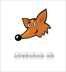 Smiling Fox Vector