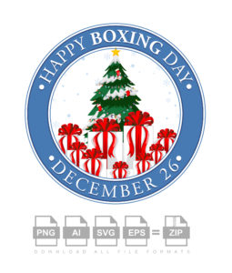 Vector Happy Boxing Day Banner