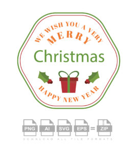 We Wish You A Christmas Vector