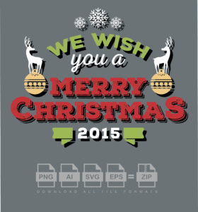 We Wish You A Merry Christmas Design