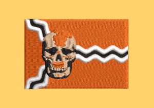 DNA SKULL FLAG EMBROIDERY DESIGN  DNA FLAG EMBROIDERY DESIGN  SKULL FLAG EMBROIDERY DESIGN  MACHINE EMBROIDERY FILE