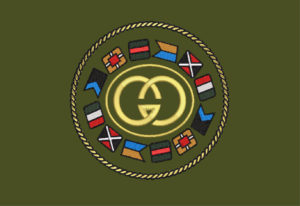 GUCCI FLAG OVAL EMBROIDERY DESIGN  FLAG CIRCLE EMBROIDERY DESIGN  FLAG CHAIN CIRCLE EMBROIDERY DESIGN  MACHINE EMBROIDERY FILE