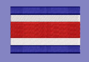 LRC COSTA RICAN FLAG EMBROIDERY DESIGN  COSTA RICA FLAG EMBROIDERY DESIGN  CETRAL AERICAN COUNTRY EMBROIDERY DESIGN  MACHINE EMBROIDERY FILE