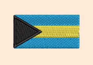 BAHAMA FLAG EMBROIDERY DESIGN  BAHAMA COUNTRY FLAG EMBROIDERY DESIGN  CROSS FLAG EMBROIDERY DESIGN  MACHINE EMBROIDERY FILE