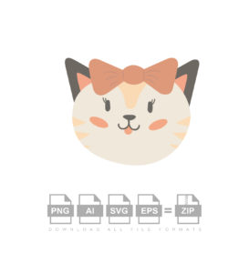 Cat Face Vector