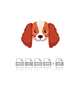 Cute Puppy Face Vector