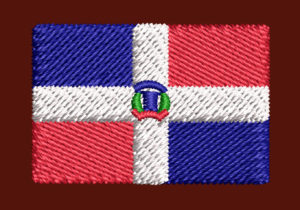 DOMINICAN FLAG EMBROIDERY DESIGN  DOMINICAN CROSS FLAG EMBROIDERY DESIGN  ISLAN FLAG EMBROIDERY DESIGN  MACHINE EMBROIDERY FILE
